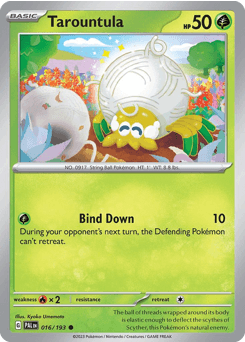 Tarountula Paldea Evolved card