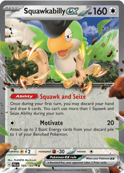 Squawkabilly ex Paldea Evolved card