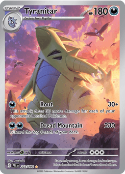 Tyranitar Paldea Evolved card