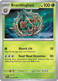 Brambleghast Paldea Evolved card
