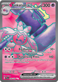 2023 Paldea Evolved Tinkaton ex #240