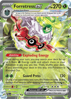 Forretress ex Paldea Evolved card