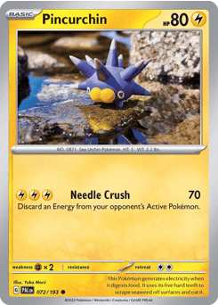 Pincurchin Paldea Evolved card