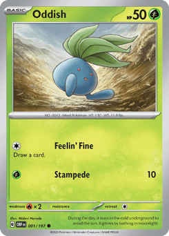 2023 Obsidian Flames Oddish #1