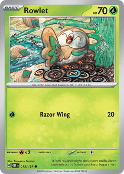 2023 Obsidian Flames Rowlet #13