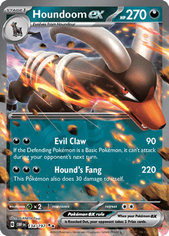 Houndoom-EX Obsidian Flames card