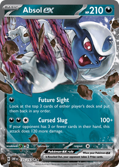 Absol ex Obsidian Flames card
