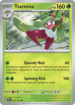 Tsareena Obsidian Flames card