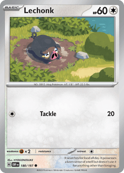 Lechonk Obsidian Flames card