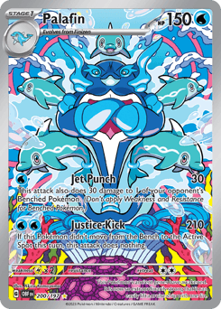 Palafin Obsidian Flames card
