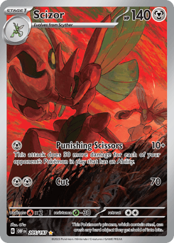 Scizor Obsidian Flames card