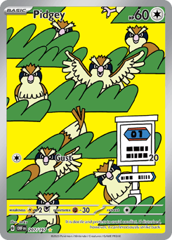Pidgey Obsidian Flames card