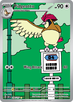 Pidgeotto Obsidian Flames card