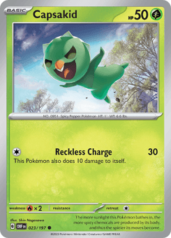 Capsakid Obsidian Flames card