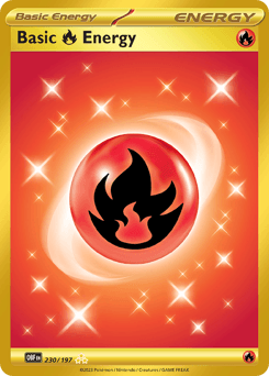 2023 Obsidian Flames Basic Fire Energy #230