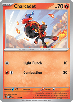 Charcadet Obsidian Flames card