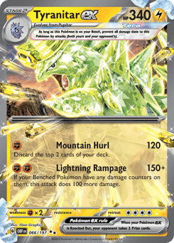 Tyranitar ex Obsidian Flames card