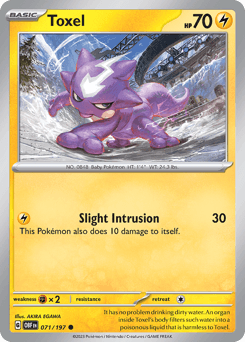 Toxel Obsidian Flames card