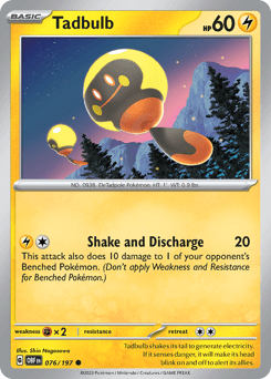 Tadbulb Obsidian Flames card