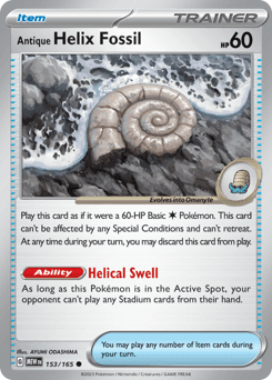 2023 151 Antique Helix Fossil #153