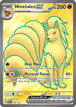 2023 151 Ninetales ex #186