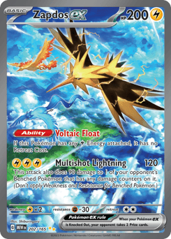 Zapdos ex 151 card