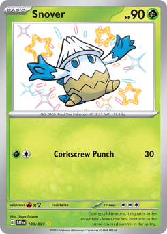 Snover Paldean Fates card