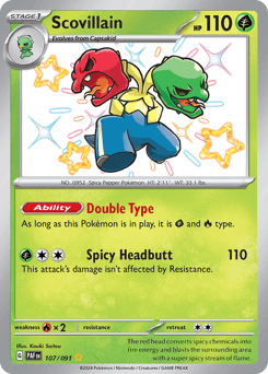 Scovillain Paldean Fates card