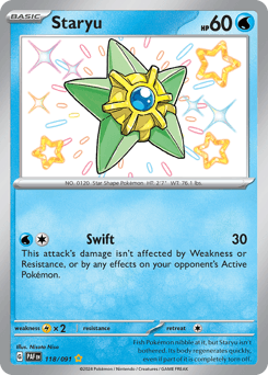 Staryu Paldean Fates card
