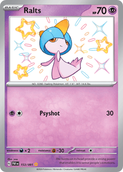 Ralts Paldean Fates card