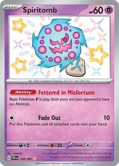 Spiritomb Paldean Fates card