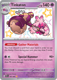 Tinkaton Paldean Fates card
