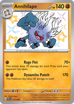 Annihilape Paldean Fates card