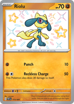Riolu Paldean Fates card