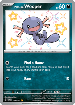 Paldean Wooper Paldean Fates card