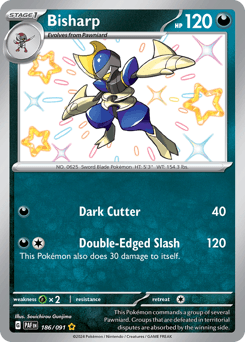 Bisharp Paldean Fates card