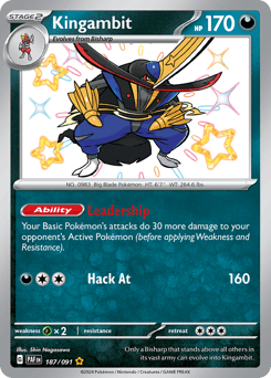 Kingambit Paldean Fates card