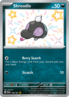 Shroodle Paldean Fates card