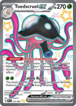Toedscruel ex Paldean Fates card