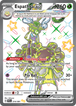 2024 Paldean Fates Espathra ex #214