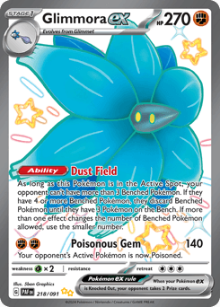 Glimmora ex Paldean Fates card