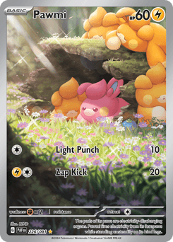 Pawmi Paldean Fates card