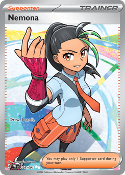 Nemona Paldean Fates card