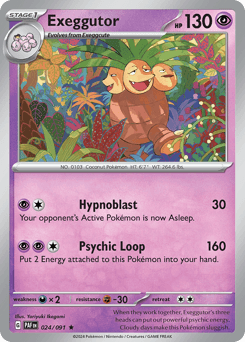 2024 Paldean Fates Exeggutor #24