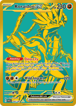 Koraidon ex Paldean Fates card