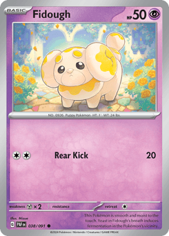 Fidough Paldean Fates card