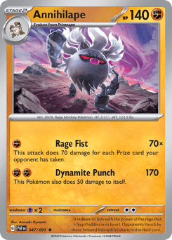 Annihilape Paldean Fates card