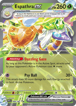 2024 Paldean Fates Espathra ex #6
