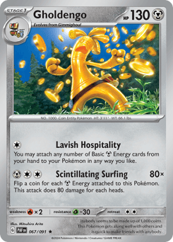Gholdengo Paldean Fates card