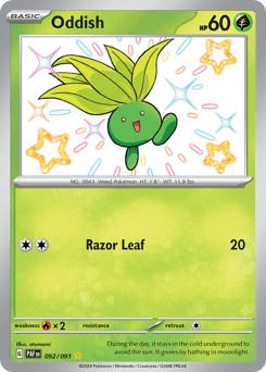 Oddish Paldean Fates card